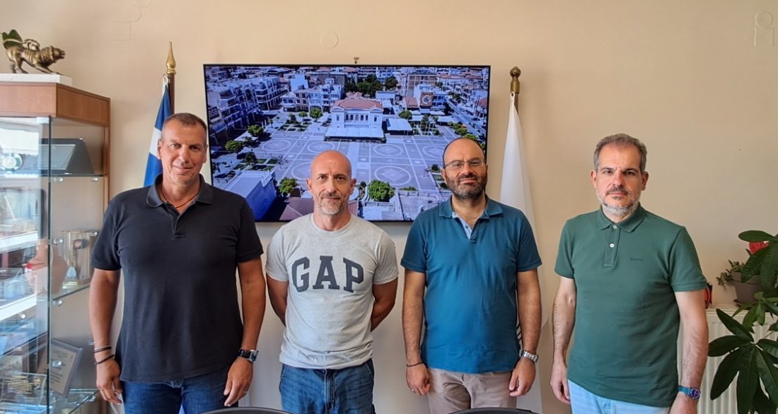 Συνάντηση του Δημάρχου Σπάρτης με τον Πρόεδρο του Εφορευτικού Συμβουλίου και τον Διευθυντή της Δημόσιας Κεντρικής Βιβλιοθήκης Σπάρτης