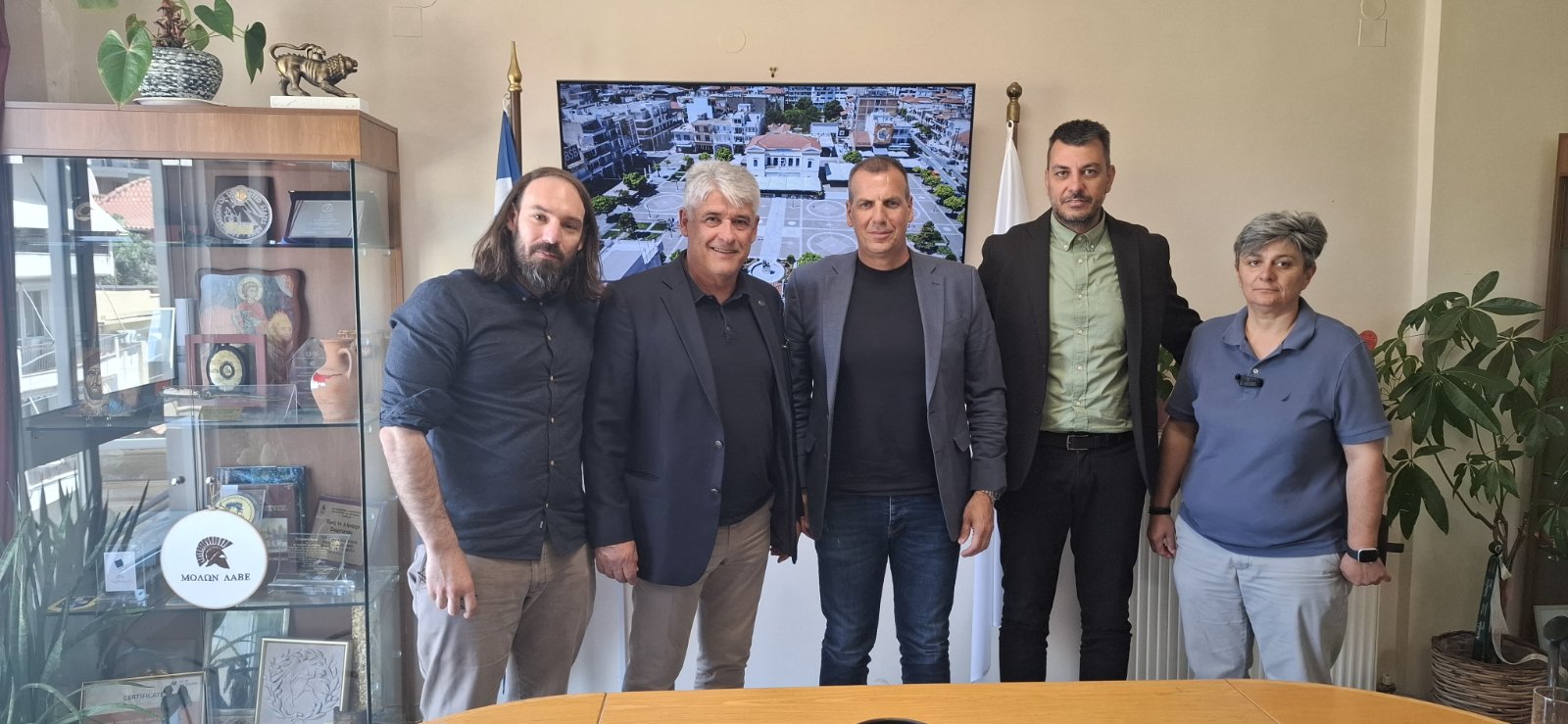 Συνάντηση του Δημάρχου Σπάρτης με τον Γ.Γ. του ΕΟΤ και τον Αντιπεριφερειάρχη Τουρισμού Πελοποννήσου