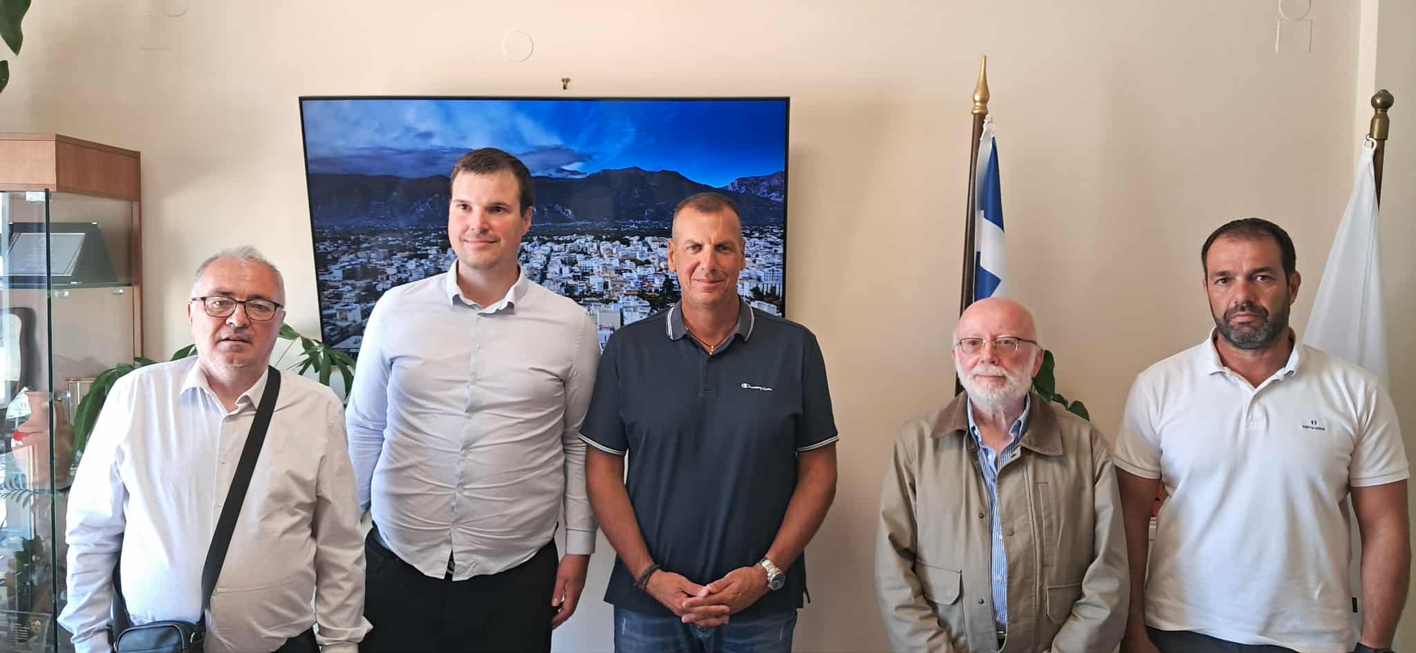 Συνάντηση του Δημάρχου Σπάρτης με αντιπροσωπεία της γαλλικής αδελφοποιημένης πόλης Le Plessis Trevise