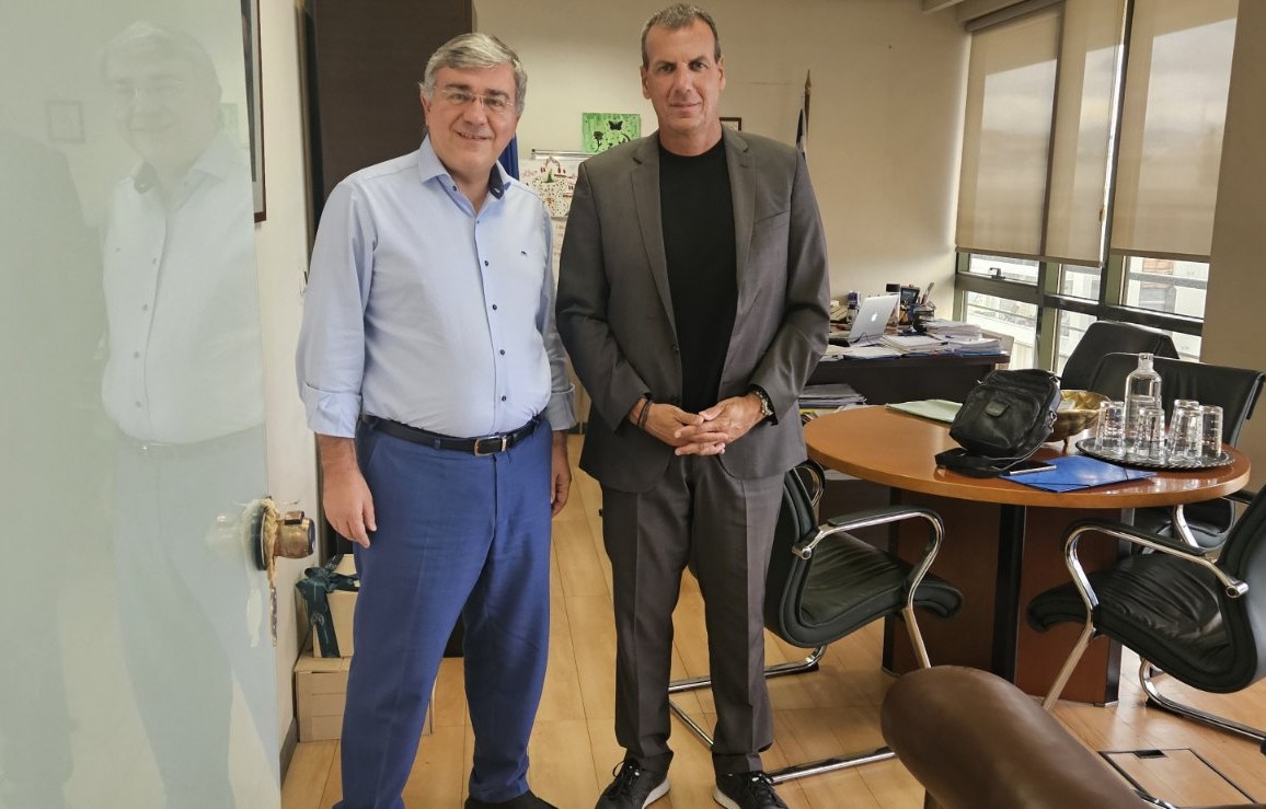 Συνάντηση του Δημάρχου Σπάρτης με τον Γ.Γ. Συντονισμού Διαχείρισης Αποβλήτων του Υπουργείου Περιβάλλοντος & Ενέργειας