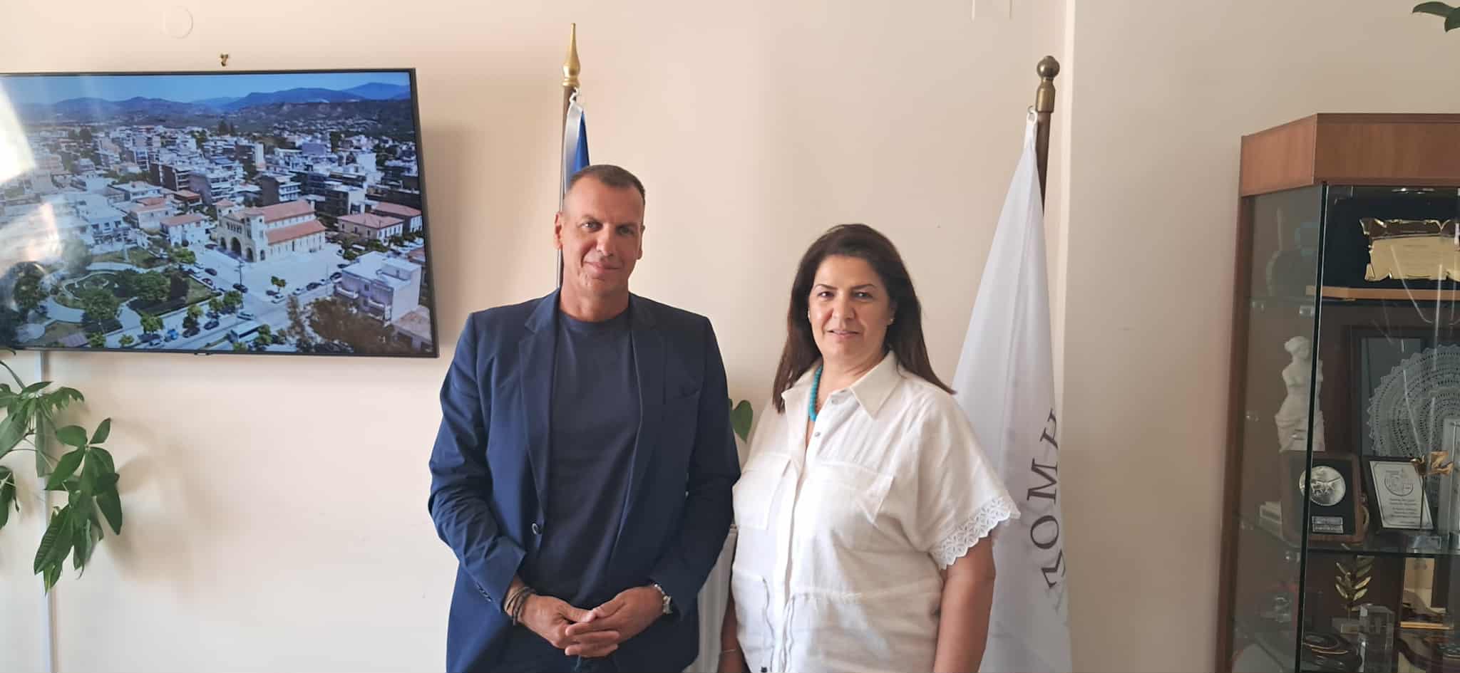 Εθιμοτυπική συνάντηση του Δημάρχου Σπάρτης με τη νέα Διοικήτρια του Γενικού Νοσοκομείου Λακωνίας 