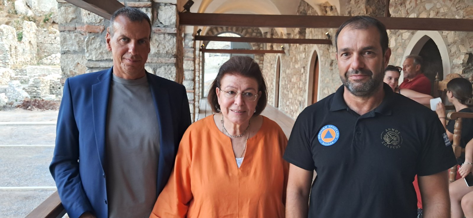 Ο Δήμαρχος Σπάρτης και ο Αντιδήμαρχος Πολιτικής Προστασίας Σπάρτης στην άσκηση «Περίβλεπτος 2025» στον Μυστρά