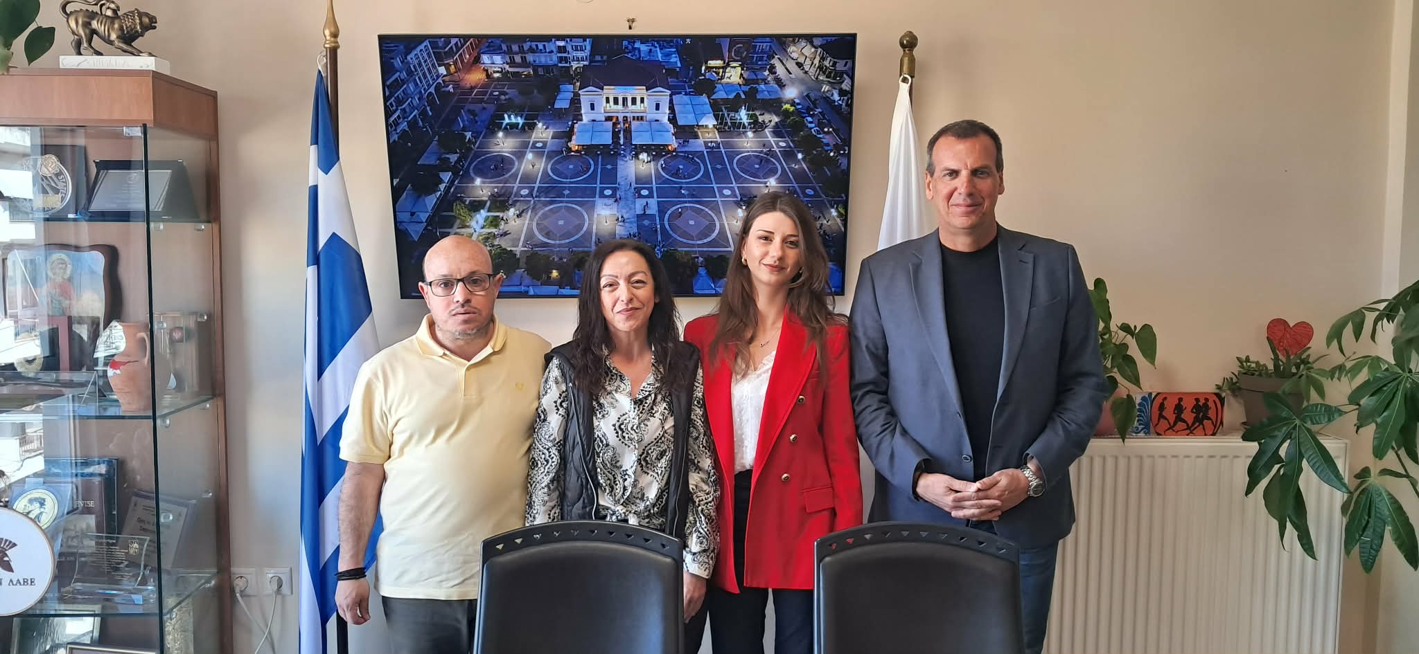 Συνάντηση του Δημάρχου Σπάρτης, Μιχάλη Βακαλόπουλου, με το προεδρείο του Σωματείου Ατόμων με Αναπηρία Λακωνίας