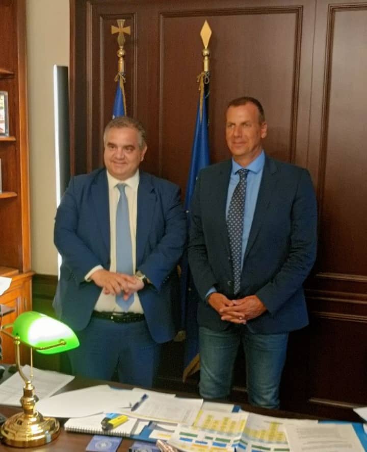 Συναντήσεις του Δημάρχου Σπάρτης, Μιχάλη Βακαλόπουλου με τον ΥΦΥΠΕΣ, Βασίλη Σπανάκη και τον Γ.Γ. Διαχείρισης Αποβλήτων του ΥΠΕΝ, Μανώλη Γραφάκο