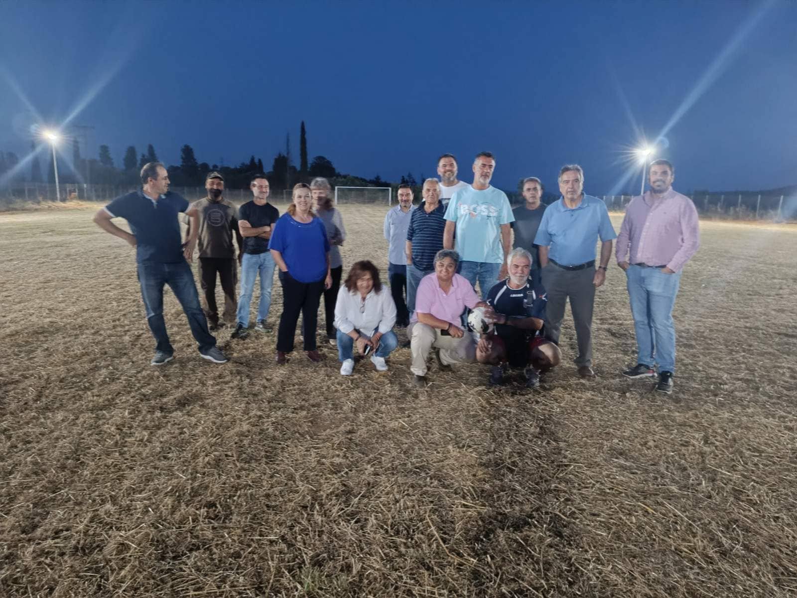 Φωταγώγηση του ιστορικού γηπέδου ποδοσφαίρου της Ποταμιάς