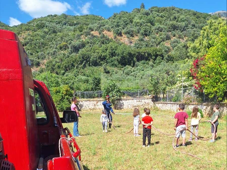 «Μάθημα» Πολιτικής Προστασίας στο Νηπιαγωγείο Ανωγείων