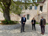 Επίσκεψη Δημάρχου στο Ινστιτούτο Μελετών Βυζαντινού Πολιτισμού